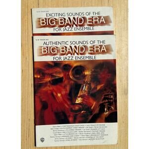 Lot of 2 Big Band Era for Jazz Ensemble Music Books B Flat Tenor Sax